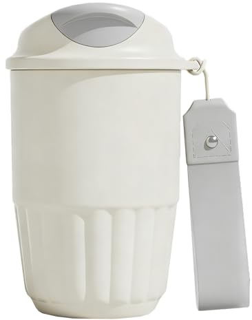 IBOPUXIU Taza Termica, Taza Térmica Café para Llevar de Acero Inoxidable, a Prueba de Fugas y Cierre Rápido, para Café o Té (410ml)