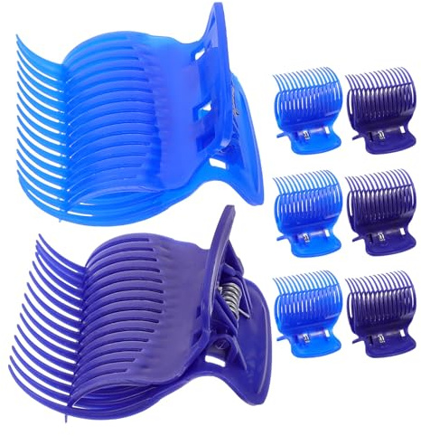 Gogogmee 8 Pinzas Abs para Fijar Rizadores Calientes y Crear Peinados Variados en Casa o Salón de Peluquería, Clips Resistentes para Moldear y Rizar el Cabello