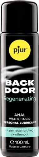 pjur BACK DOOR Regenerating Anal Glide - Gel lubrificante a base d’acqua - per sesso anale intenso - con pantenolo e camomilla (100ml)