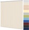 Lamellenvorhang nach Maß Vertikaljalousie 89 mm für Tür und Fenster viele Farben Maßanfertigung Wand- und Deckenmontage Jalousie Lamellen Rollo (Breite 120,1-140 cm x Höhe 200,1-220 cm, Creme)