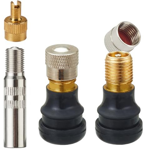 Natcoo Valve d'air de Pneu sous Vide Trottinette pour Xiaomi M365, Pro, 1S, Pro2, Mi3, Ninebot G30, avec Rallonge de Valve de Pneu, Adaptateur D'extension de Valve, Accessoires de Scooter