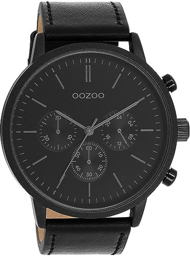 Oozoo Timepieces Herren Uhr | Armbanduhr Herren mit Lederarmband | Hochwertige Uhr für Männer | Edle Analog Herrenuhr in rund | C11203