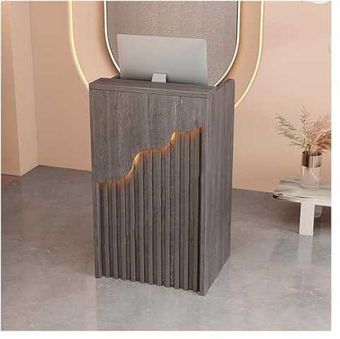 Empfangstheke Mit Licht, Rezeptionstheke Mit Schubladen, Empfangstresen, Rezeption-Tisch, Rezeptionsmöbel, Bürotheke, Verkaufstheke Vorderer, Ölzerner Computertisch, Kassierer/Schönheitssalon/Lobby (