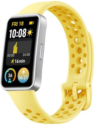 HUAWEI Band 9,Bluetooth, iOS & Android, Up to 14 Days Battery Life, Comfortable Wear, TruSleep 4.0, Scientific Sleep Tracking, 100 Training Modes, Smartband, Lemon Yellow Strap