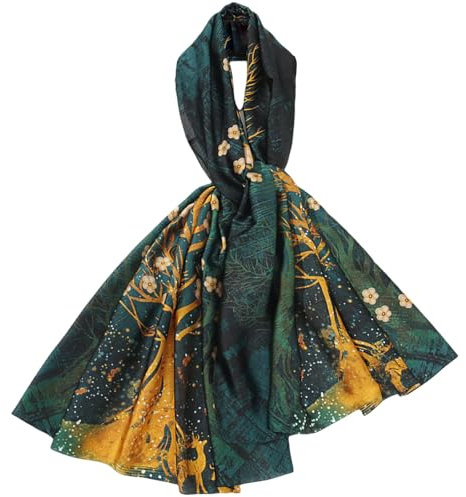 FAIRYGATE Stola für Abendkleid Seide Schal Sommer Tücher Seidentuch Weich Seidenschal für Damen Schals Satin Tuch für Hochzeit Party Abendkleider 97033