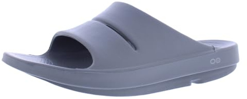 OOFOS OOahh Recovery Slide - Unisex, Jet Black, 13 Women/11 Men