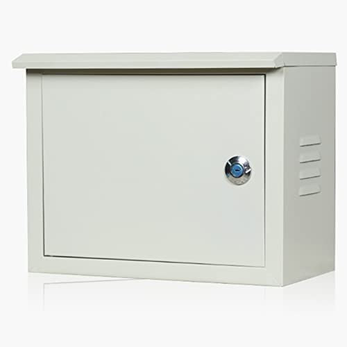 Elektrische Abzweigdose Verteilerkästen Anschlusskasten For Elektrische Projekte Aus Stahl, Wetterfestes Elektrisches Gehäuse For Den Innen- Und Außenbereich Mit Schloss Und Montageplatte, Schaltschra