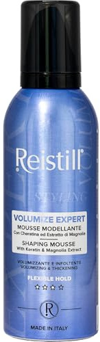 Reistill Mousse Modellante, Volumizzante e Infoltente, Extra-Volume, dona Corpo e Volume ai Capelli, Per Tutti i Tipi di Capelli, con Cheratina e Estratto di Magnolia 200 ml