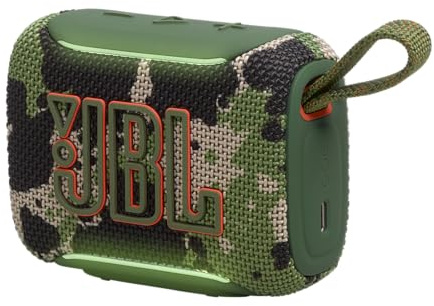 JBL Go 5, Altavoz Ultraportátil Bluetooth, Resistente al Agua, Camuflaje