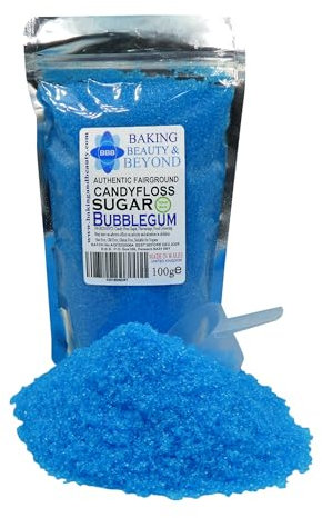 Baking Beauty and Beyond Premium Candy Floss Sugar 100g - Bubblegum Flavour