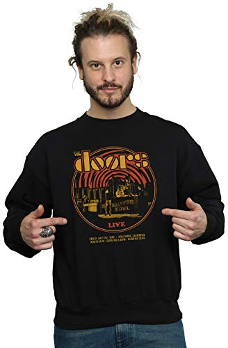 Absolute Cult The Doors Men's Live 68 Retro Circle Sweatshirt