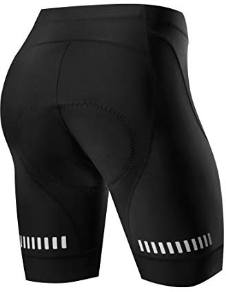 NOOYME Damen Radlerhose mit Sitzpolster 4D - Schnelltrocknend, Elastisch, Kurze Radhose mit breiterem und dichterem Polster