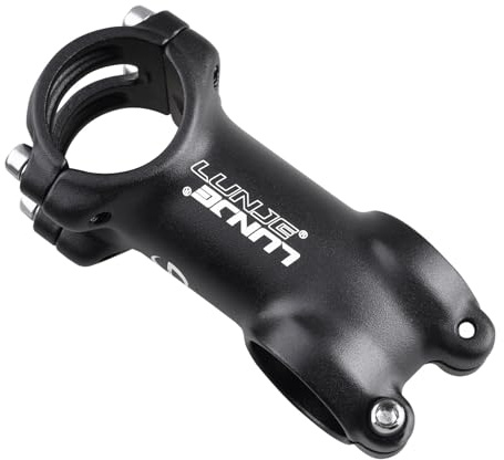 Azarxis Potence de Vélo 31,8 mm 7 Degrés Potence de Guidon Riser 60 70 80 90 100 110 120 mm pour VTT BMX Vélo de Route Cyclisme (01# 31,8 x 80 mm)
