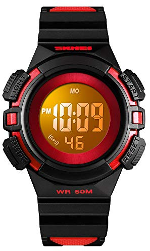 CakCity Kids Watches Digital Outdoor Sport Waterproof Electrical EL-Lights Watches with Alarm Luminous Stopwatch Casual Military Child Wrist Watch Gift for Boys Girls Ages 5-10