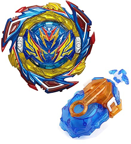 B187 - Juego de peonzas para niños con Lanzador Bey Battle Tops Burst Turbo, Traje para el Primer Intento Jugador, Juguete para niños