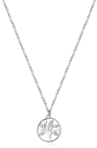 Brosway Collana Donna, Collana in Acciaio e Cristalli con Simbolo Albero Della Vita | Collezione Chakra - BHKN093