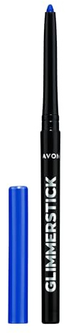 AVON Delineador de ojos Glimmerstick Avon True Tono Azure Blue - Delineador de Ojos - Acabado Intenso e Impactante - Resistente al Agua - Color Azul Marino