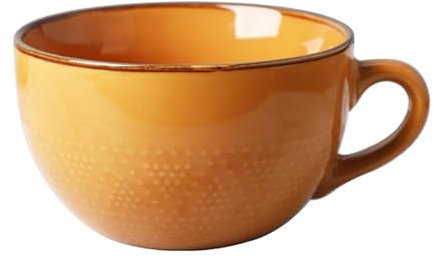 Kaffeetasse Groß Becher Tasse, 700 ml Keramik Suppentassen, Porzellan Müslischalen mit Henkel, Tee Tasse Müsli Salat Schale Schüssel, Geschenke Kaffeetasse (C)