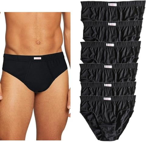 Intimo College Slip Uomo in Puro Cotone Jersey Premium Traspirante Prodotte in Italia Anallergiche Testate Contro i Cattivi odori Made in Italy 12/6/3 Pezzi (XL, 6pz Nero)