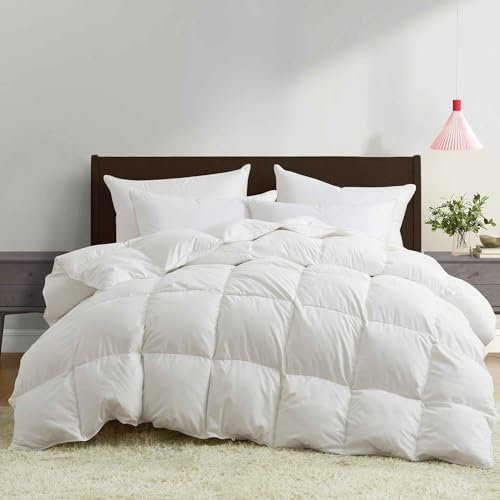 Sleep2Care Winterdecke 135x200 | Premium Winter Bettdecke 100% Daunen & Federn | Öko-Tex Zertifizierte Daunendecke für Außergewöhnliche | Wärme Steppdecke 1480g Füllgewicht | 550gsm Füllung