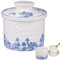 imposyu Mantequillera con Tapa Azul mantequera francesa Mantequilla de Porcelana Recipiente para Mantequilla con Tapa para Guardar Mantequilla Fresca, Suave, 6,7oz/200ML