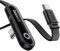 Baseus USB C auf USB C Kabel 90 Grad 2m, 100W Schnellladung USB C Ladekabel E-Sport mit Ringatmosphärenlicht für iPhone 16 15 14 13 12 Pro, Samsung Galaxy S25 S24 S23 S22 Ultra, MacBook, iPad Pro