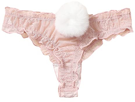 String Ficelle Dentelle pour Femme Slip Culotte Ouvert Marrant Antibactérienne Blanche Coton Vetement Chic Bijoux