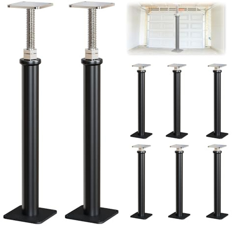 8-Pack House Floor Jacks for Leveling, 16.5-20.5 Inch Height Adjustable Post Floor Jack, Screw Jacks for Home Leveling, Level Supports for Basement, Porches, Roof Beams and Decks, 6,600 LBS Capacity