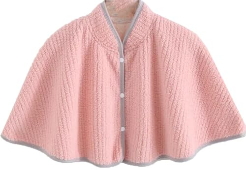 Mantello Poncho Spalla Calda Scialle Inverno Donna Scaldabagno Breve Protezione Della Spalla Per Anziani E Donna Strati Coperta Sciarpa Tempo Freddo, Scialle Protettiva,Spessa Fodera Peluche C