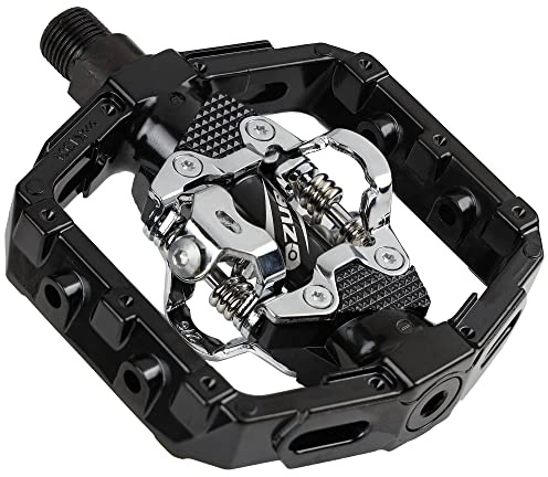 VENZO Shimano SPD Compatible Mountain Bike CNC Cr-Mo Sealed Pedals with Cleats