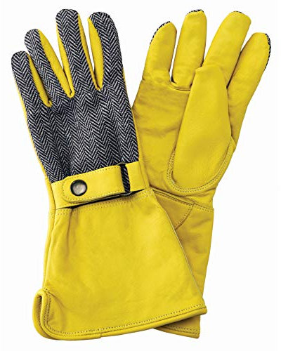 Westland Kent & Stowe Luxury Leather Gauntlet Heavy Duty Gardening Gloves Ladies Medium