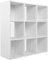 Charles Jacobs White 9 Cube Storage Shelving Unit - No Fabric Drawers