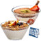 CRYSTALIA Premium Glas Dessertschalen 6er Set, 330ml 100% BLEIFREIE Stapelbare Kristall Glasschalen, Glas Schüsseln, Dessertbecher, Puddingschalen Glas, Dessert Schalen Glas Salatschüssel Soßenschalen