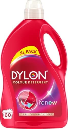 Dylon Colour Detergent (60 Wash Loads), Liquid Laundry Detergent for all Coloured Clothes, renewing in every wash with optimal results in 10 washes
