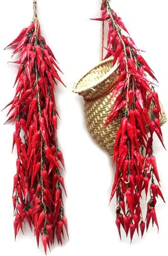 Confezione da 10 finte verdure artificiali realistiche, aglio artificiale, peperoncino rosso, verdure finte, corda da appendere, casa, cucina, festa, decorazione da parete, accessori per fotografia