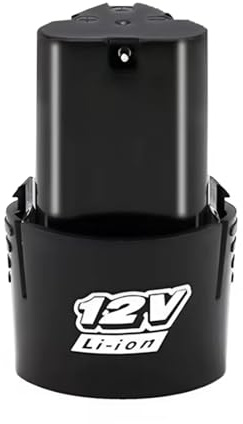 Mediawave Store - Batteria a Litio 12V Cilindrica Ricaricabile per Trapano e Utensili a Batteria Lunga Durata