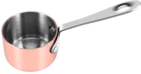 Hacbop Copper-Plated Gravy Boat and Sauce Cup - Western Restaurant Serving Pot for French Fries and Milk (3.8cm)