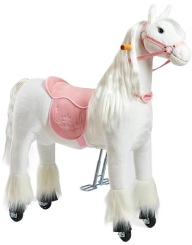 Ponnie Cavallo da Equitazione in Linea Tiara M con Sella Rosa