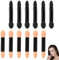 ZXCHOME Brosse à Paupières, 12 Pcs Sponge Ombre à Paupières Pinceau, Pinceau de Fard à Paupières Double Face, Applicateur Fard à Paupières