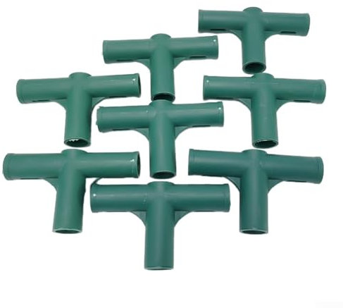 8pcs Greenhouse Frame Joint Connector 19mm Heavy Duty Pipe Frame Awning Bracket Support Heavy Duty Greenhouse Frame for Trellis, Sun for PROTECTION, Shed, Gardening(3#)