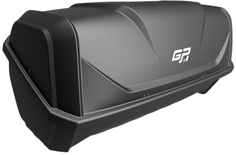 Peruzzo GP Calypso Towbar Box for GP Saturn Modular Base, Black, 340 Litre, 130 x 62 x 70cm