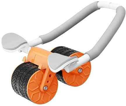rouleau abdominal, Roue abdominale antidérapante for un entraînement de base amélioré et coude à rebond automatique(Orange)
