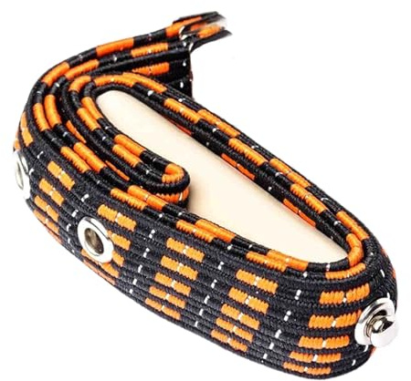 JIM DUNLOP Capo Elástico double heavy, Acústica, Negro y Naranja, Plato o Curvado