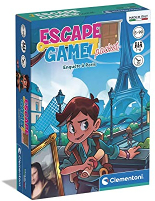 Escape Game Pocket Enquête à Paris Jeu d'Évasion Compact Enfant Dès 8 Ans