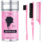haarwachs stick,Haarstyling Wachs Stick,Modellierung Haar Pomade für Perücken Babyhaar Frizz Wax Stick for Hair Edge Frizz Control Hair Finishing Slick Non-greasy (Pink)