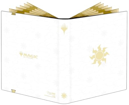 Ultra PRO - Mana 8 9-Pocket PRO-Binder - Plains for Magic: The Gathering, Holds & Protects 360 Standard Sized Cards, Collector's Edition Durable Trading Premium Leatherette Secure Pocket Binder