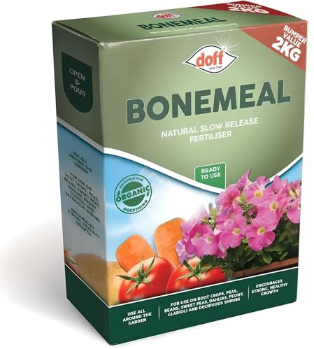AMK® Doff Bonemeal 2kg All Natural Feed Food Fertiliser Slow Release Organic Multi Purpose Garden Strong Gardening Formula