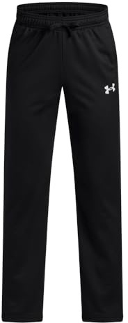 Under Armour Boys' Brawler 3.0 Tapered Pants, (001) Black / / White, Youth X-Large