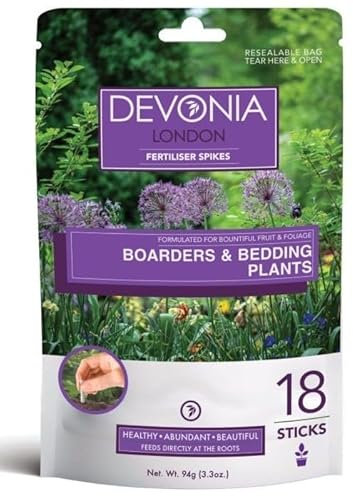 Borders & Bedding Plants Plant Fertiliser Fertilizer 18 x Sticks Slow-Release Plant Food by Devonia