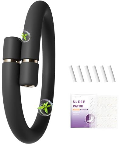 Mosquito Repellent Bracelet (DEET-Free),Refillable Insect Repellent Bracelet,Contains 6 Essential Oil Refills (2 per Pack)+Sleep Patches,Lemongrass, Lemon, Citrus extracts: Child & Adult - Safe